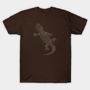 Mediterranean House Gecko Vector T-Shirt